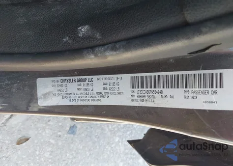 2015 Chrysler 200 Limited из США, поврежденный, VIN 1C3CCCAB6FN594048